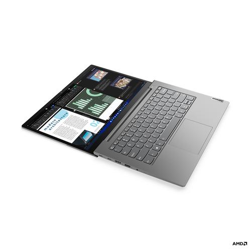 Lenovo ThinkBook 14 5625U Ordinateur portable 35,6 cm (14") Full HD AMD Ryzen™ 5 8 Go DDR4-SDRAM 256 Go SSD Wi-Fi 6 (802.11ax) Windows 11 Pro Gris