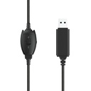 Trust Rydo Casque Avec fil Arceau Appels/Musique USB Type-A Noir