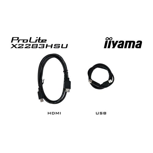 iiyama ProLite X2283HSU-B1 écran plat de PC 54,6 cm (21.5") 1920 x 1080 pixels Full HD LCD Noir