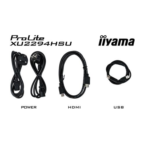 iiyama ProLite XU2294HSU-B2 écran plat de PC 54,6 cm (21.5") 1920 x 1080 pixels Full HD LCD Noir