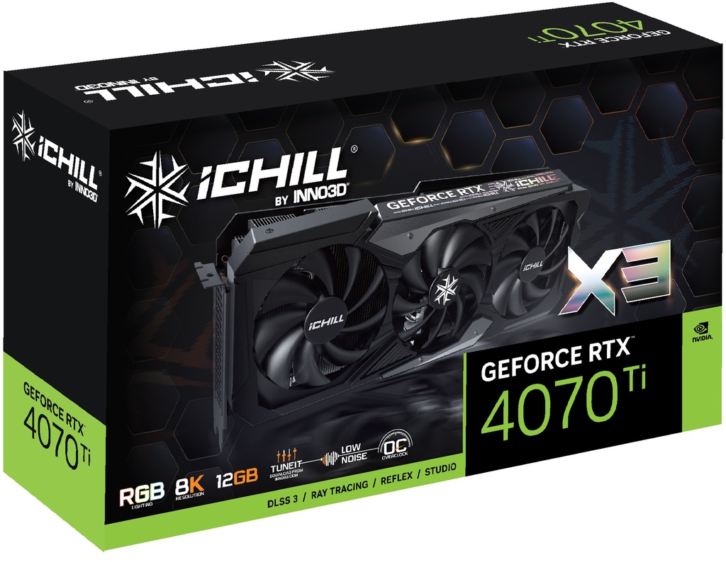 INNO3D ICHILL GEFORCE RTX 4070 TI X3 NVIDIA 12 GB GDDR6X