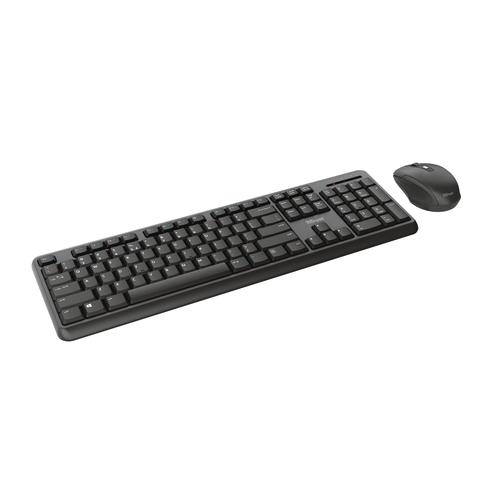 Trust ODY clavier Souris incluse RF sans fil AZERTY Belge Noir