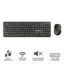 Trust ODY clavier Souris incluse RF sans fil AZERTY Belge Noir