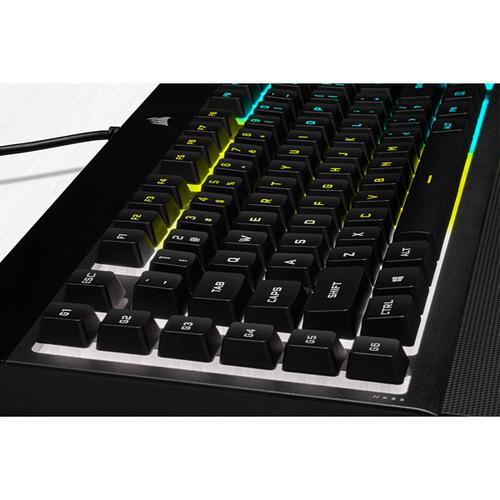 Corsair K55 RGB PRO clavier USB AZERTY Belge Noir