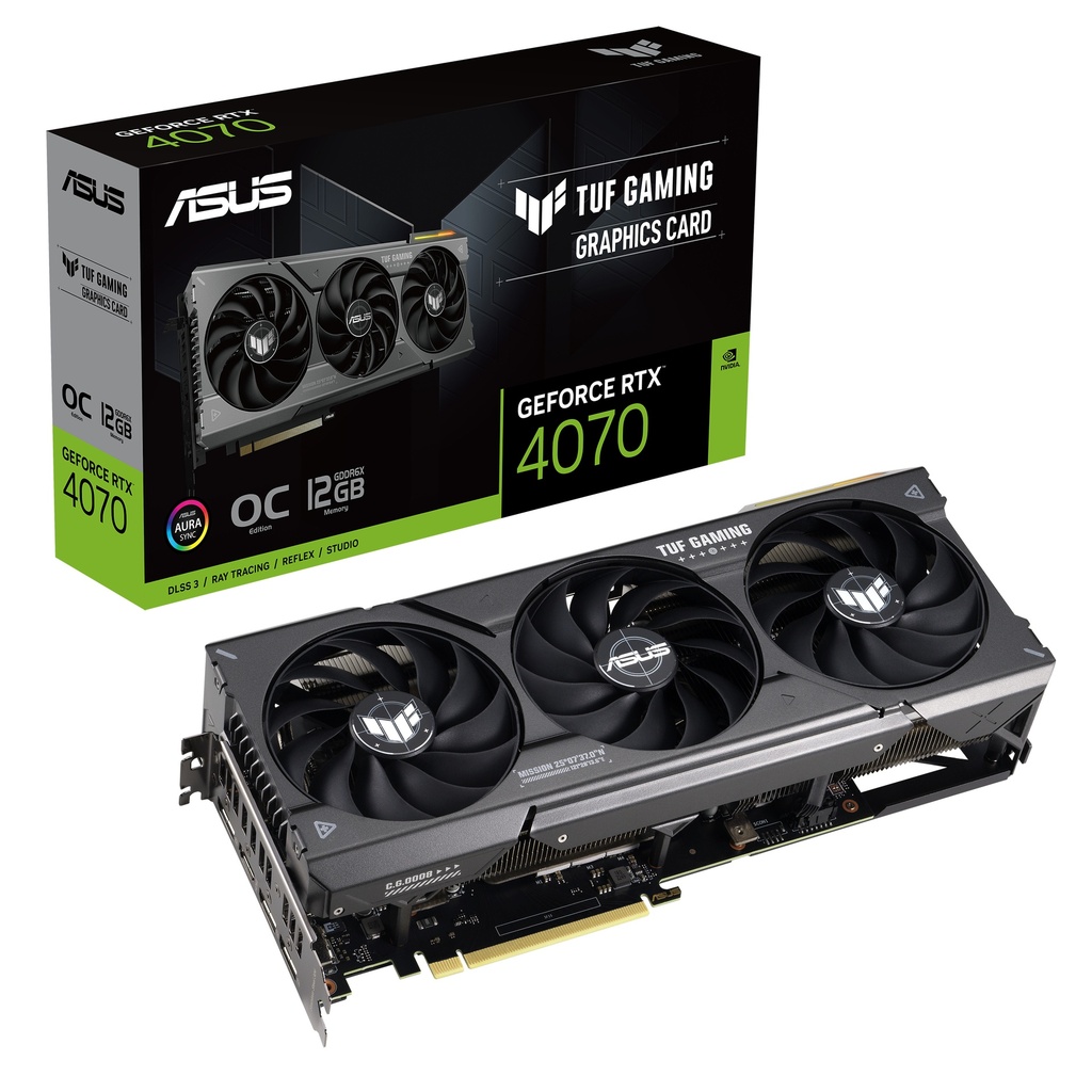 ASUS TUF GAMING TUF-RTX4070-O12G-GAMING NVIDIA GEFORCE RTX 4070 12 GB GDDR6X