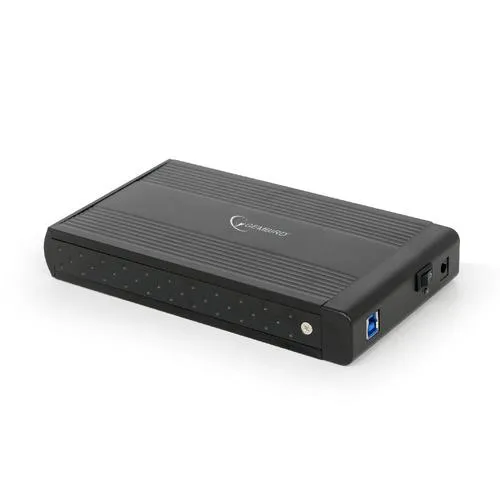 Gembird EE3-U3S-3 – Boîtier externe USB 3.0 pour disque dur 3,5" SATA (Aluminium)