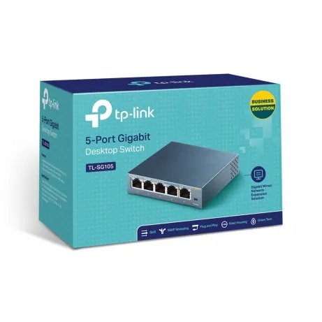 tp-link TL-SG105 5-port Metal Gigabit Switch 5 10/100/1000M RJ45 ports