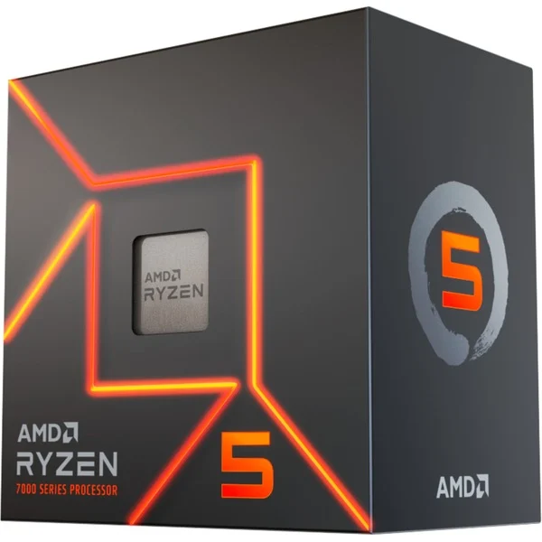 AMD Ryzen 5 7600 - 6 Cœurs, 12 Threads, jusqu'à 5,2 GHz avec Wraith Stealth