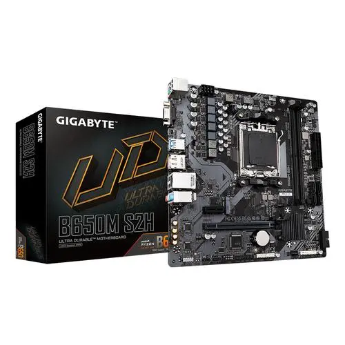 Carte mère GIGABYTE B650M S2H – AM5, DDR5, PCIe 4.0, Micro-ATX