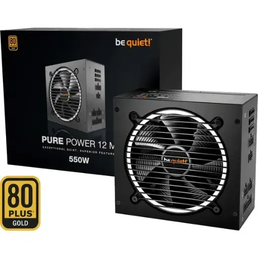 Be Quiet! Pure Power 12 M Power Supply Unit 550 W 20+4 Pin ATX ATX Black