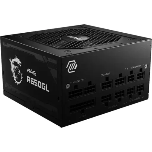 MSI MAG A650GL – Alimentation 650W ATX 3.0 Full Modulaire - 80 PLUS Gold