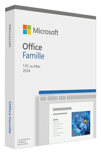Microsoft Office Famille 2024 – Licence complète 1 PC/Mac – Français (64-bit)